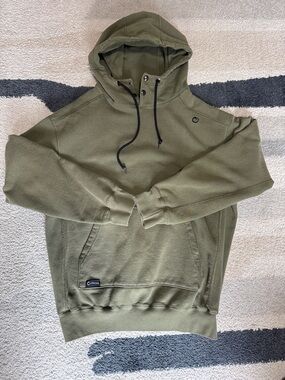 Origins Olive Green Pullover Hoodie